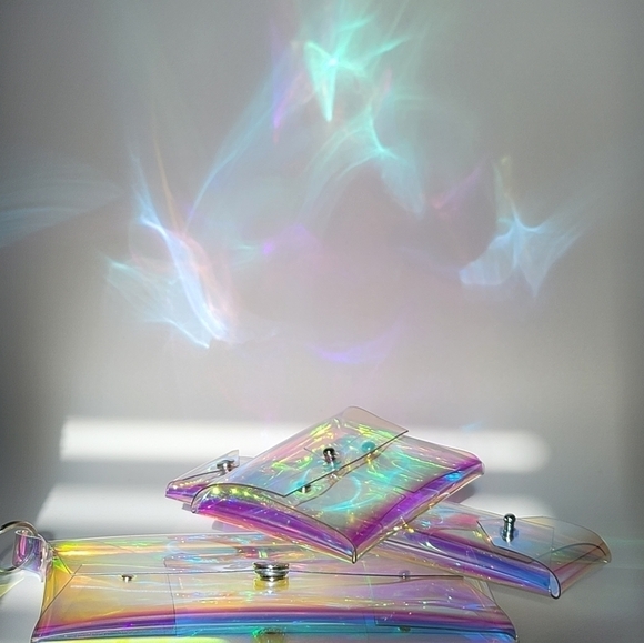 Holographic Clutch Pencil Case Card Case 3 Piece Set #720 - Picture 10 of 11